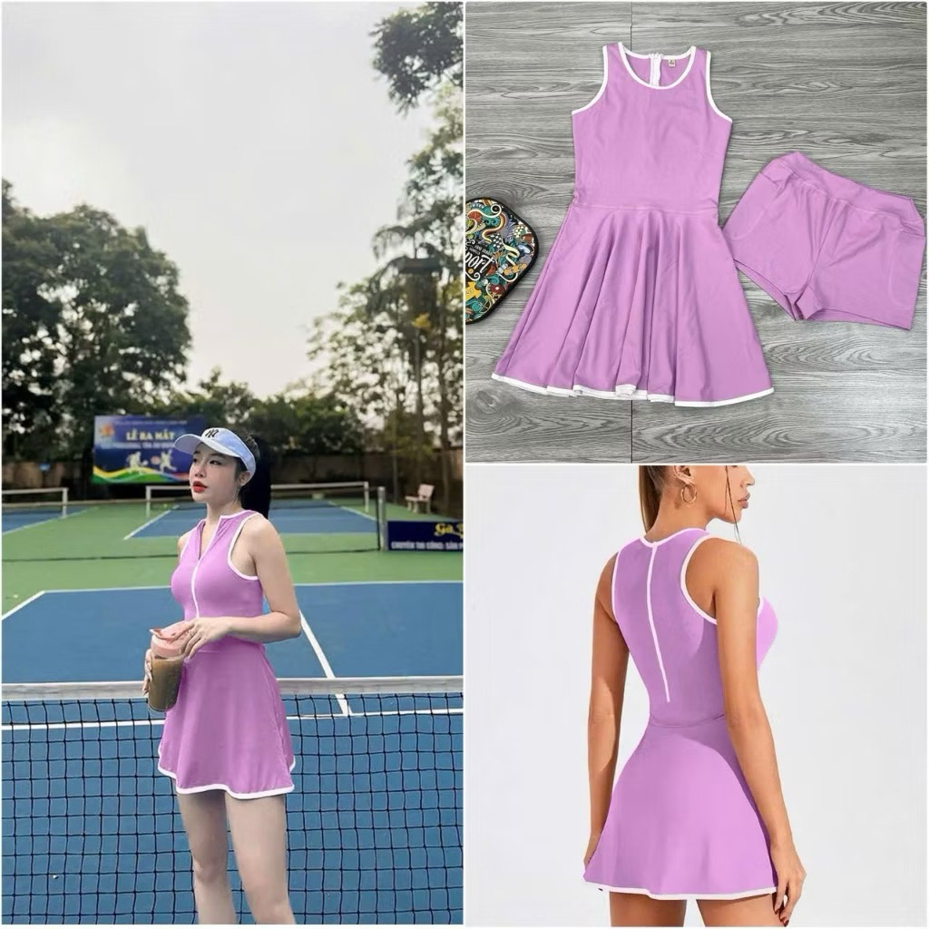 [PICKLEBALL] Bộ thể thao, Bộ tập pickleball , cầu lông, tennis, chất liệu thun mềm mát thoải mái vận động
