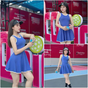 Bộ thể thao, Bộ tập pickleball , cầu lông, tennis, chất liệu thun mềm mát thoải mái vận động