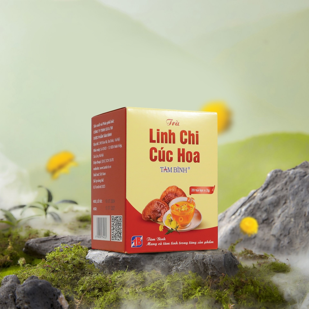 [Combo 3] Trà Linh chi cúc hoa Tâm Bình -  Tận hưởng nhịp sống bình yên với ly trà thơm mát