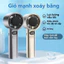Quạt Cầm Tay làm mát Mini có thể sạc lại 120 tốc ông suất pin lớn Màn hình LED để cắm trại du lịch