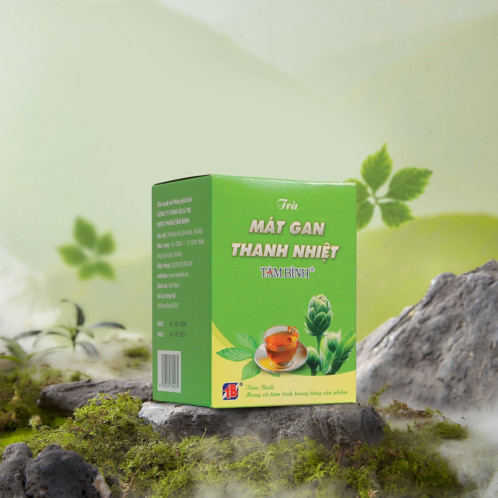 [Trợ giá] Trà mát gan thanh nhiệt Tâm Bình (1 hộp 20 túi lọc) – Thưởng thức vị trà thơm mát, thư thái tự nhiên