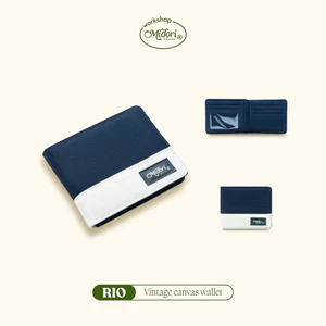 Ví Vải Ngang Rio Unisex Nam Nữ Bóp Tiền Đựng Tiền Thẻ Nhiều Ngăn Cao Cấp | Mi Midori