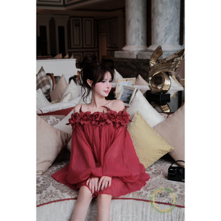 Váy trễ vai đính hoa xinh xuất sắc kèm quần bảo hộ ạ 💯💝đi CHƠI, đi LÀM ,đi du lịch sang chảnh, xinh XINH đẹp tuyệt vời