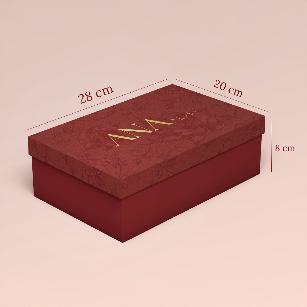 Túi Giấy và Hộp Quà Tặng Ép Kim Cao Cấp Sang Trọng Thương Hiệu ANA Mode QT25THH01