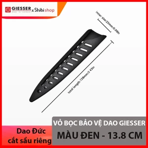 Vỏ bọc lưỡi dao Giesser, dài 13,8cm, thiết kế nhựa cứng cáp, bọc được tất cả dòng dao giesser