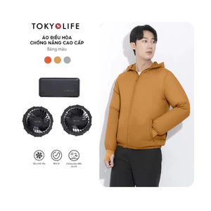 Combo Áo Khoác Gió Quạt Điều Hòa Pin Cao Cấp TOKYOLIFE Làm Mát Siêu Nhẹ Chống Nắng UPF 50+ Cho Nam Và Nữ 40001850