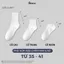 Combo 5 đôi tất trơn cổ cao/trung/ngắn GOMTAT, tất thể thao basic chất cotton thoáng khí - OAS-1704