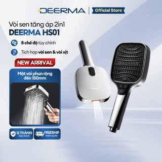 Vòi sen tăng áp 2IN1 Deerma HS01 8 chế độ phun nước tùy chỉnh, tích hợp vòi sen và vòi xịt đa năng - BH 12 tháng