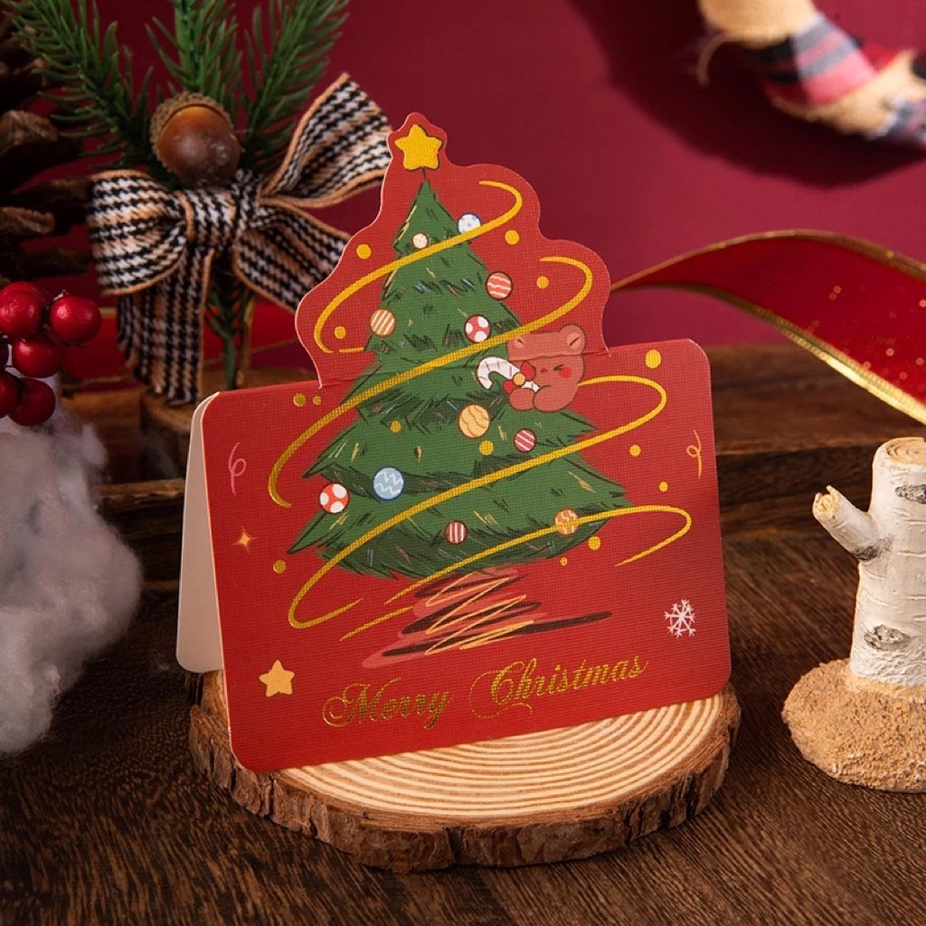 Phụ kiện trang trí cây thông Noel- Quả châu vàng/bạc/đỏ, trái thông, thiệp giáng sinh, bông tuyết. Combo trang trí noel