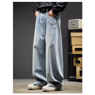 Quần Jeans Bò ống rộng suông baggy nam nữ màu trắng kem Retro QCCC đẹp hottrend Avocado