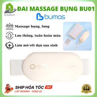 Đai Chườm Nóng Massage BUMAS BU01 Giảm Đau Bụng Kinh, Hỗ Trợ Chống Lão Hoá Da Sau Sinh, BH 2 Năm