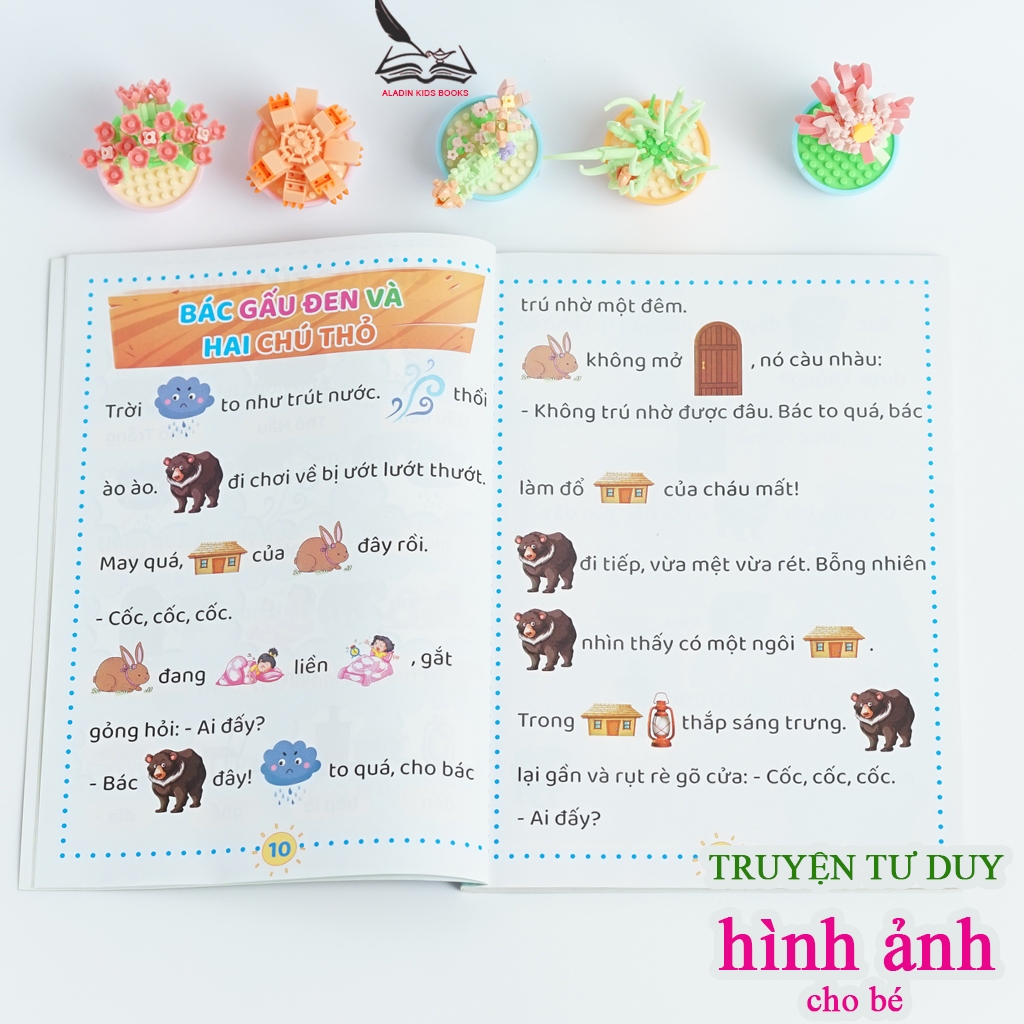 Sách Bộ 2 Quyển Truyện Tư Duy Cho Bé – Truyện Tranh Tư Duy & Truyện Tư Duy Hình Ảnh
