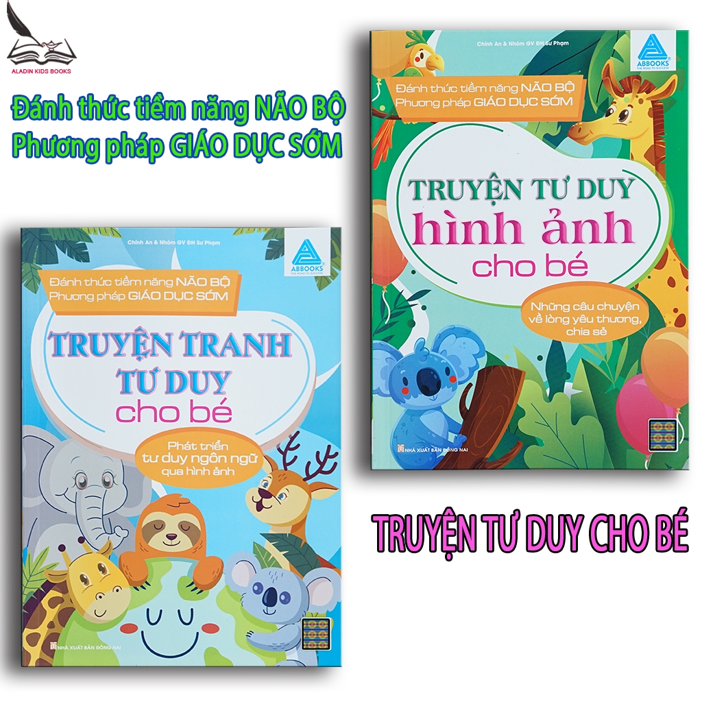 Sách Bộ 2 Quyển Truyện Tư Duy Cho Bé – Truyện Tranh Tư Duy & Truyện Tư Duy Hình Ảnh