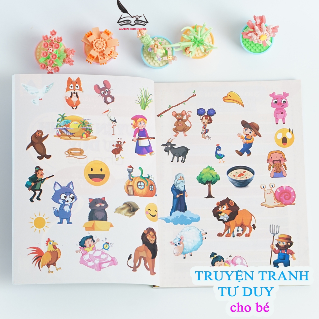 Sách Bộ 2 Quyển Truyện Tư Duy Cho Bé – Truyện Tranh Tư Duy & Truyện Tư Duy Hình Ảnh
