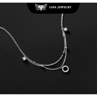 [Hộp Xinh]Lắc chân Bạc LoPa SK55,dáng lắc chân 2 tầng mặt trời nhẹ nhàng,thanh mảnh,Bạc LoPa