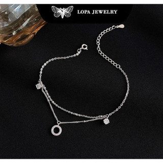 [Hộp Xinh]Lắc chân Bạc LoPa SK55,dáng lắc chân 2 tầng mặt trời nhẹ nhàng,thanh mảnh,Bạc LoPa