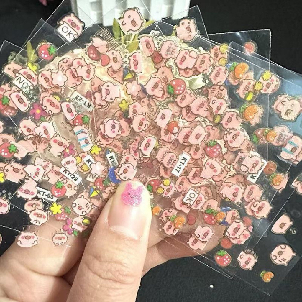 Sét 30 miếng dán móng hình cute dành cho trẻ em, hình Sticker siêu bền siêu dính