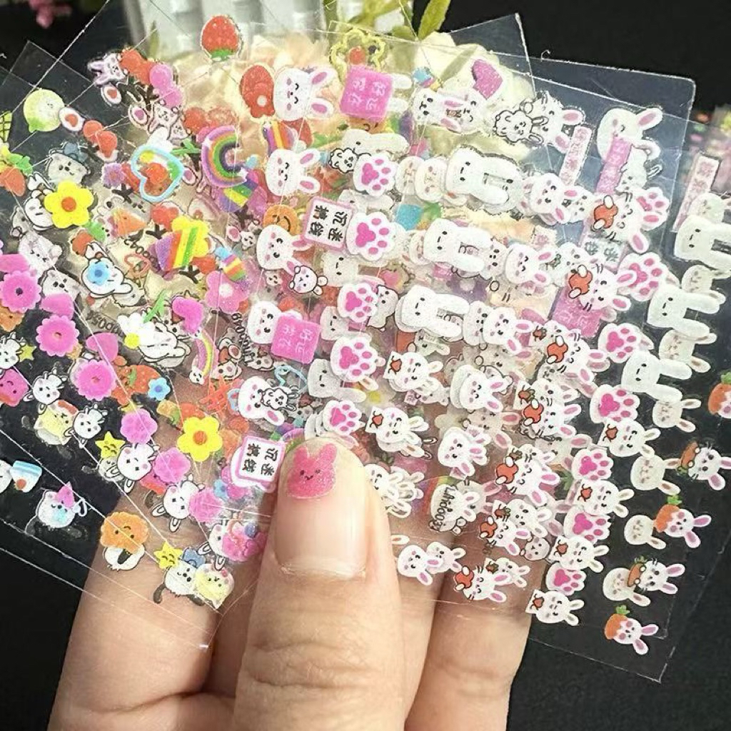 Sét 30 miếng dán móng hình cute dành cho trẻ em, hình Sticker siêu bền siêu dính