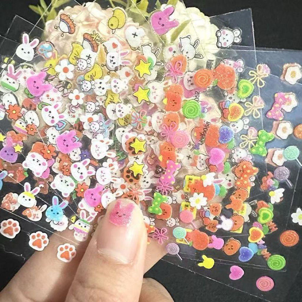 Sét 30 miếng dán móng hình cute dành cho trẻ em, hình Sticker siêu bền siêu dính