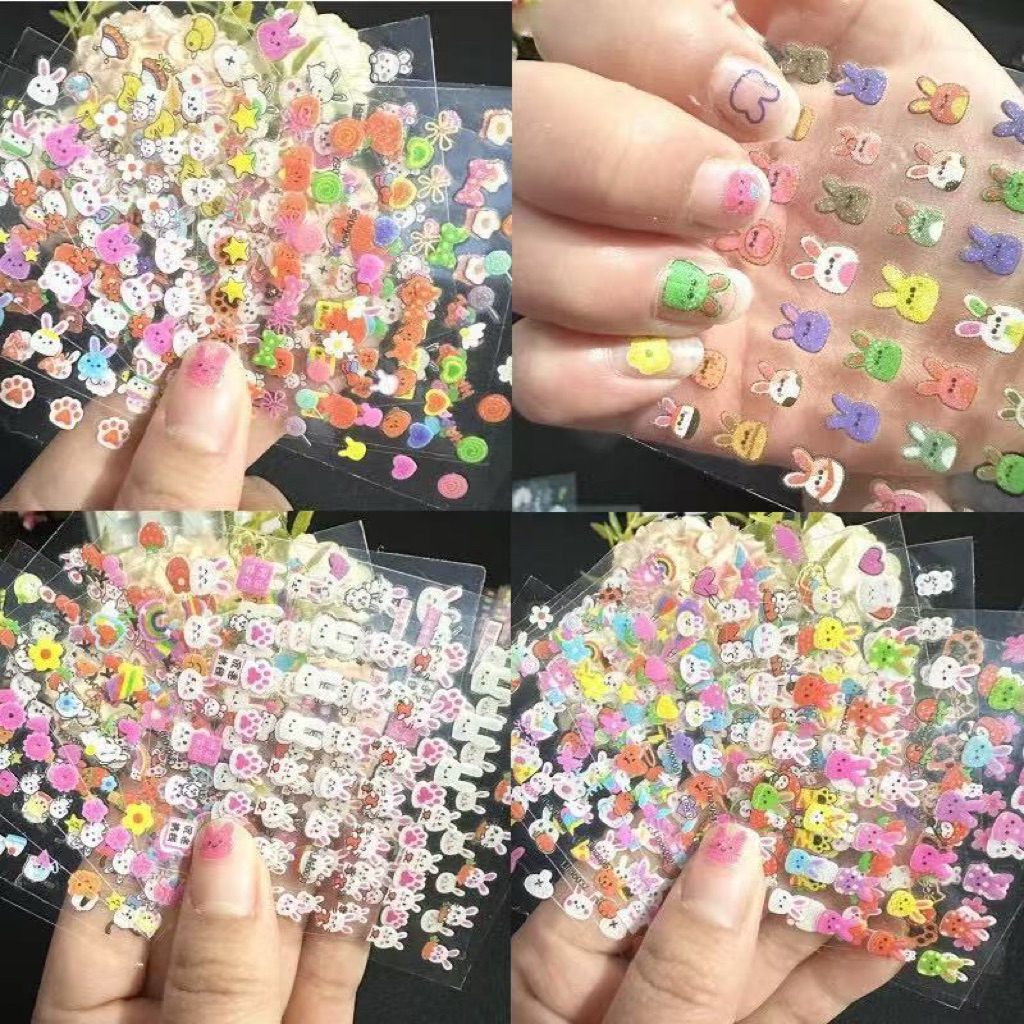 Sét 30 miếng dán móng hình cute dành cho trẻ em, hình Sticker siêu bền siêu dính