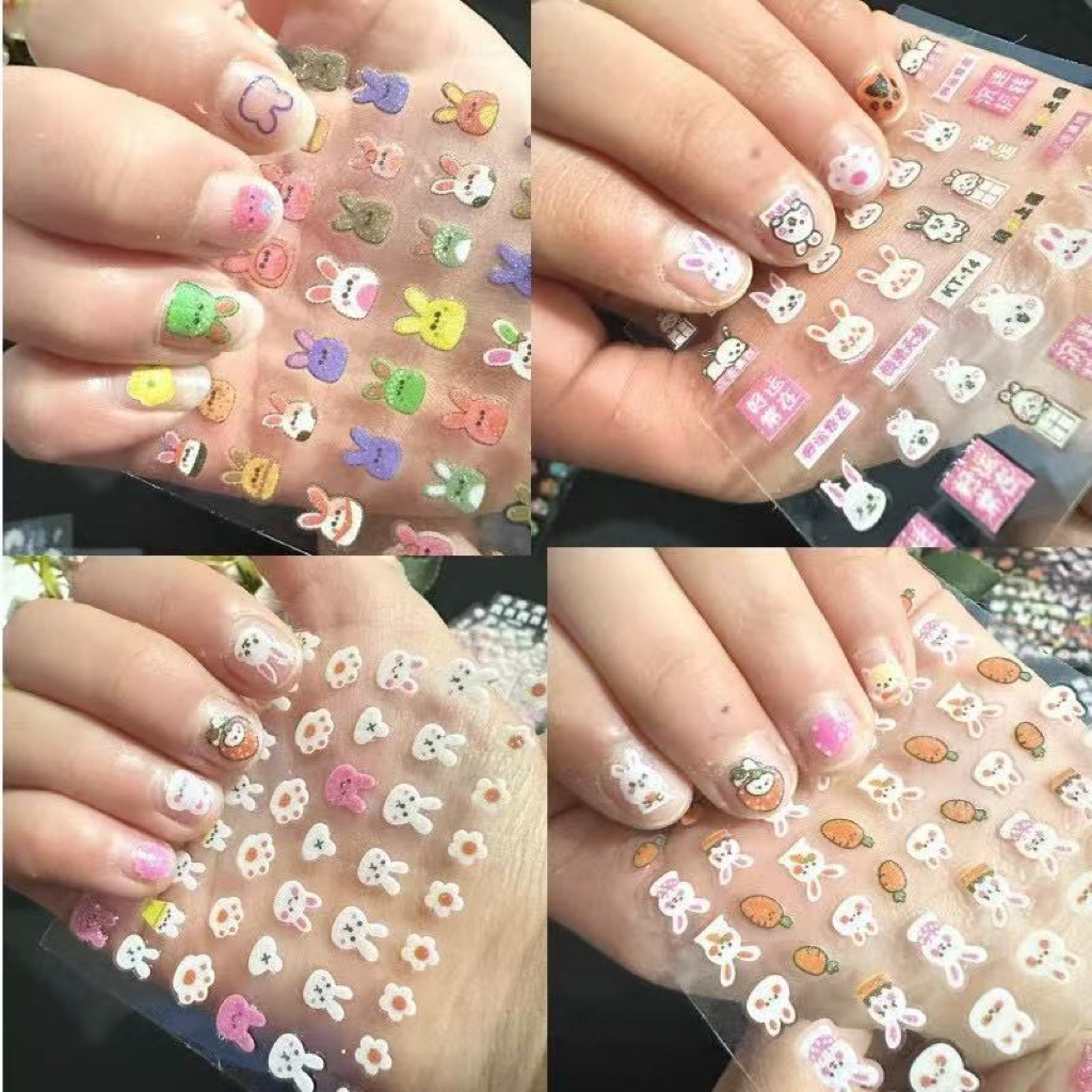 Sét 30 miếng dán móng hình cute dành cho trẻ em, hình Sticker siêu bền siêu dính
