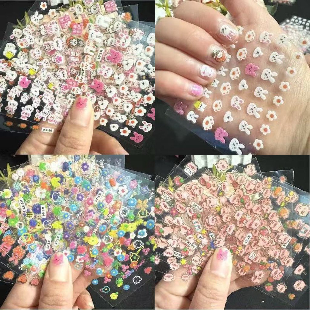 Sét 30 miếng dán móng hình cute dành cho trẻ em, hình Sticker siêu bền siêu dính