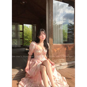 VÁY HOA FORM CORSET DÁNG DÀI CÔNG CHÚA NGÂN 98 CHẤT COTTON THÔ SIÊUCHUẨN FORM (ẢNH THẬT)