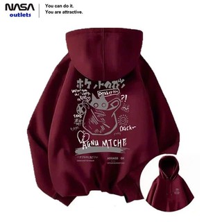Áo hoodie nữ nam form rộng KONOVA in hình mèo túi chất liệu nỉ bông dày dặn