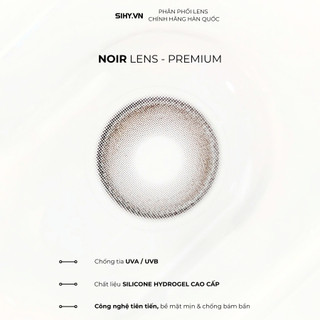 SIHY – Lens [CẬN] NOIR màu xám trong trẻo, độ mắt 0-10 độ, chính hãng Hàn Quốc