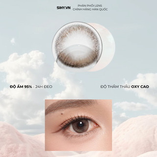 SIHY – Lens [CẬN] NOIR màu xám trong trẻo, độ mắt 0-10 độ, chính hãng Hàn Quốc