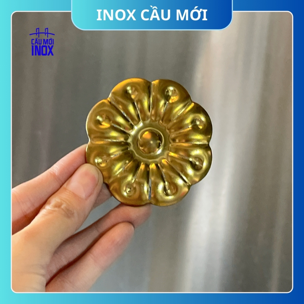 Hoa văn trang trí inox 304, đa dạng mẫu mã, kích thước, màu sắc vàng, bạc cao cấp