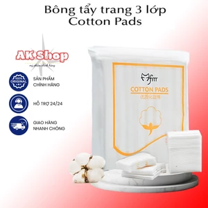 Bông tẩy trang 3 lớp Cotton Pads 222 miếng