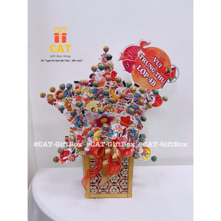set kẹo ông sao trung thu, quà tặng trung thu lớp học, kẹo mút Trung thu tặng bé , lẵng kẹo mút Trung thu