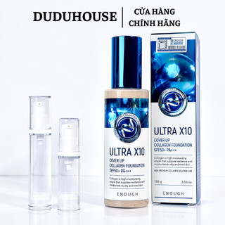 Kem nền Enough Collagen Moisture / Ultra X10 Cover up Foundation 100ml Duduhouse
