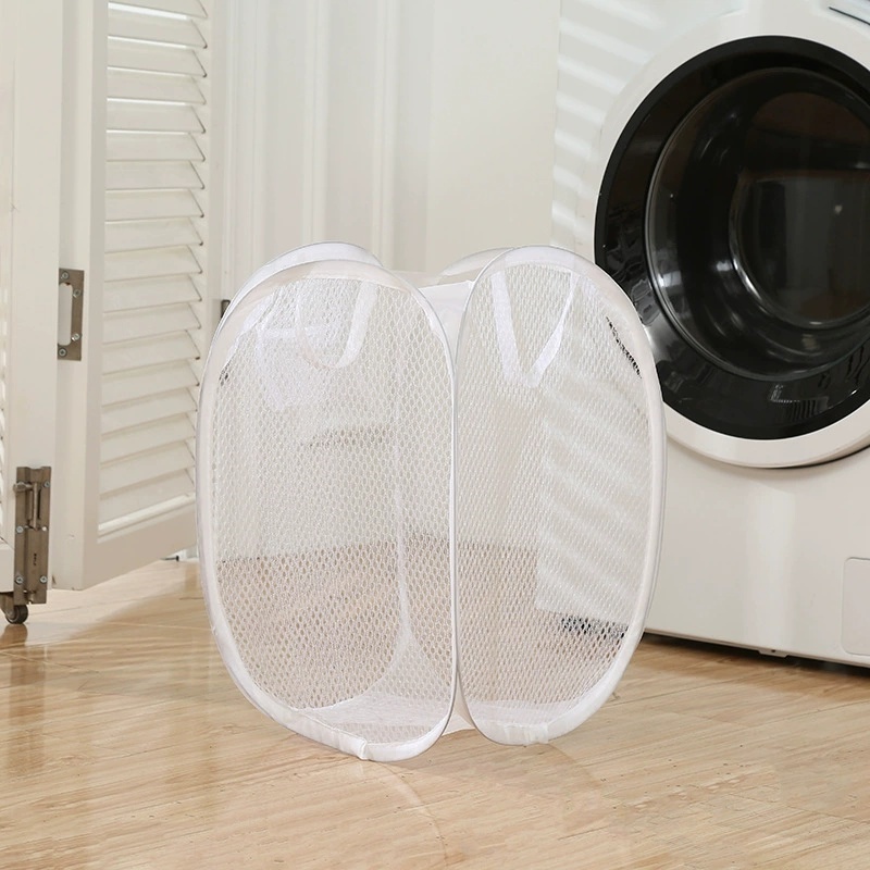 Sọt lưới đựng quần áo giặt cỡ lớn gấp gọn thông minh- Túi đựng đồ cứng cáp