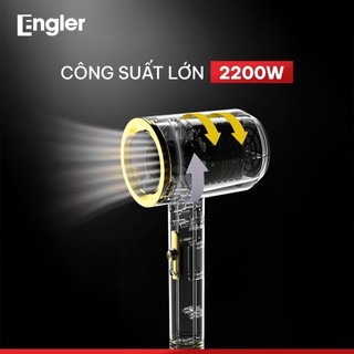 Máy sấy tóc gấp gọn Engler EL1102 công suất 2200W, 2 chiều nóng lạnh, nhỏ gọn, an toàn, tiêng ồn nhỏ