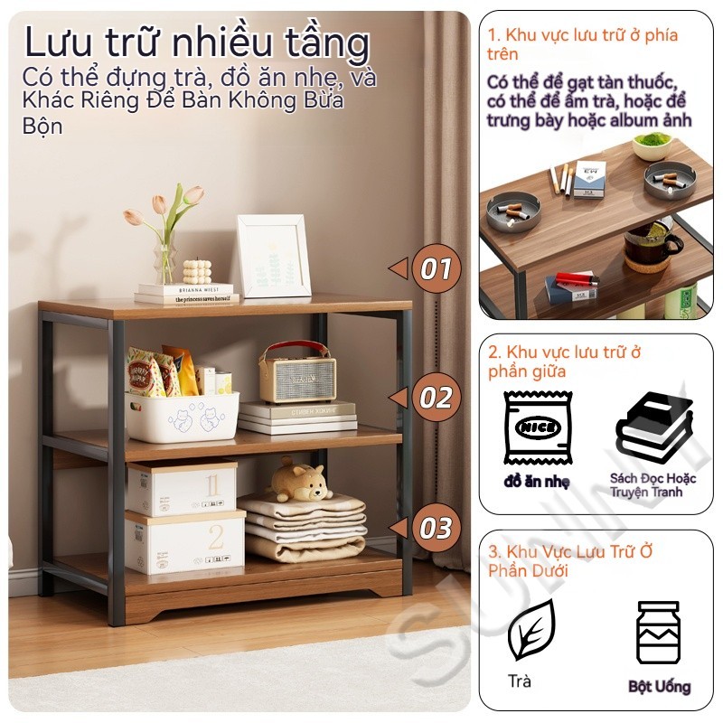 SUNNY Tủ cạnh sofa di động bàn phụ nhỏ phòng khách đa năng tủ lưu trữ đơn giản hiện đại