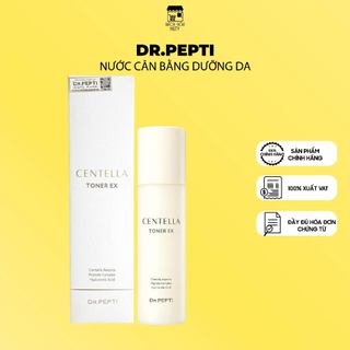 Nước Cân Bằng Dưỡng Da Cấp Ẩm, Căng Bóng Dr.Pepti Centella Toner Ex (180ml)