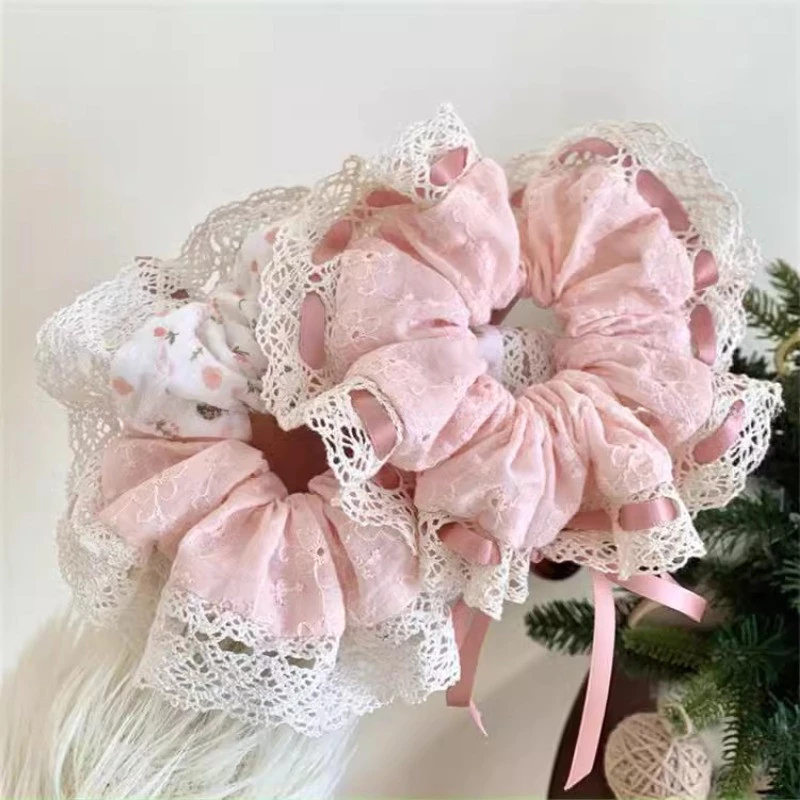 Dây Cột Tóc Scrunchies Nhiều Kiểu Xinh Xắn Dễ Thương Phong Cách Hàn Quốc Emopli