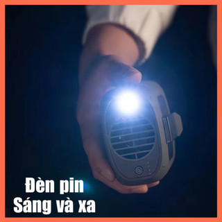 Quạt Sạc Đeo Thắt Lưng APE DQ222 – Pin 8000mAh Kiêm Sạc Dự Phòng, Có Đèn Pin LED – Công Suất 10W