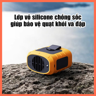 Quạt Sạc Đeo Thắt Lưng APE DQ222 – Pin 8000mAh Kiêm Sạc Dự Phòng, Có Đèn Pin LED – Công Suất 10W