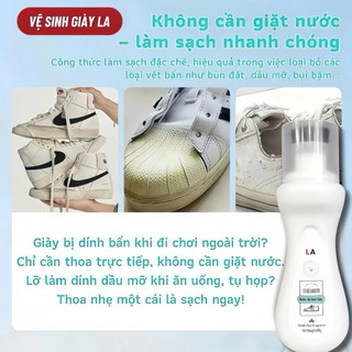 Chai Xịt Vệ Sinh Giày Dép 100ml – Làm Sạch, Làm Trắng Giày, Khử Mùi Hôi Hiệu Quả