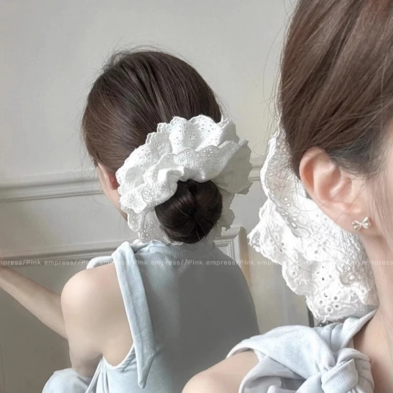 Dây Cột Tóc Scrunchies Nhiều Kiểu Xinh Xắn Dễ Thương Phong Cách Hàn Quốc Emopli