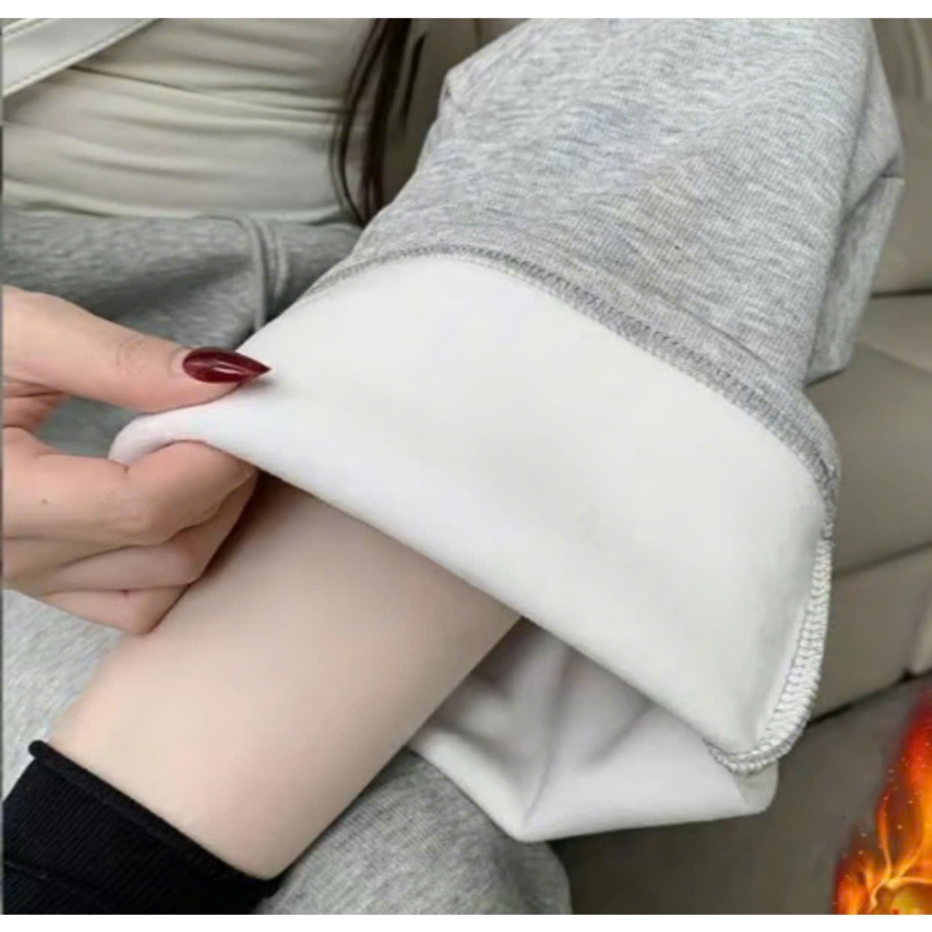 [XẢ KHO] QUẦN NỈ LÓT LÔNG DÀY CAO CẤP ỐNG RỘNG CHO NỮ NHÀ CAMYY.STORE