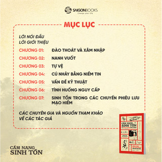 Sách - Cẩm Nang Sinh Tồn - Những Kỹ Năng Thoát Hiểm Cần Phải Biết Trước Khi Quá Muộn