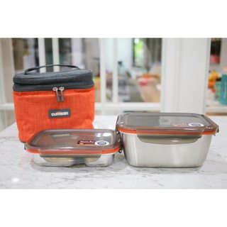 Set Đựng Cơm Cao Cấp Cuitisan Togo Flora(M) kèm túi giữ nhiệt mang đi, chịu nhiệt cao, nắp silicon chống rò rỉ GST HCM