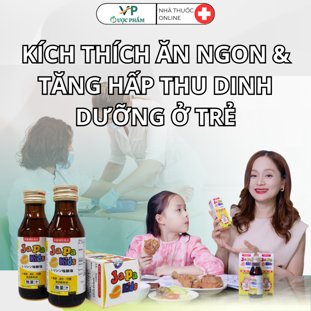 Siro Japa Kids Ăn Ngon Cho Bé - Hỗ Trợ Bé Tăng Cân, Kích Thích Vị Giác, Giảm Biếng Ăn, Hấp Thụ Tốt