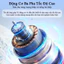 Quạt cầm tay mini, thiết kế tiện lợi, chế độ sạc gió mạnh, điều chỉnh tốc độ gió có hiển thị số.