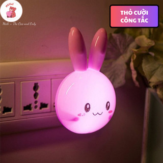 Đèn Ngủ Cắm Điện Mini Thần Tài Hồng, Công Tắc Đóng Mở, Tiết Kiệm Điện Năng, Trang Trí Phòng Ngủ MEILI STORE