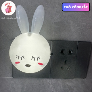 Đèn Ngủ Cắm Điện Mini Thần Tài Hồng, Công Tắc Đóng Mở, Tiết Kiệm Điện Năng, Trang Trí Phòng Ngủ MEILI STORE